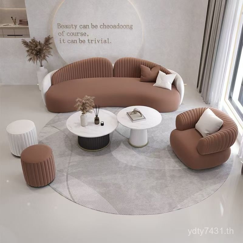 ร้านจัดงานแต่งงาน Arc-Shaped Net Creative Special-Shaped Light Hotel Beauty Salon Simple โซฟาออกแบบห
