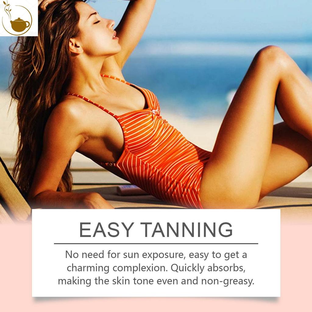 Herbal Sunless Tanning Spray Moisturizing Rapid Tanning Gentle Liquid สําหรับสร้างผิวมีเสน่ห์