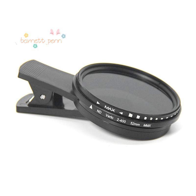 52 มม. ND Filter ND2 ถึง ND400 คลิปออน Variable Neutral Density สําหรับสมาร์ทโฟน