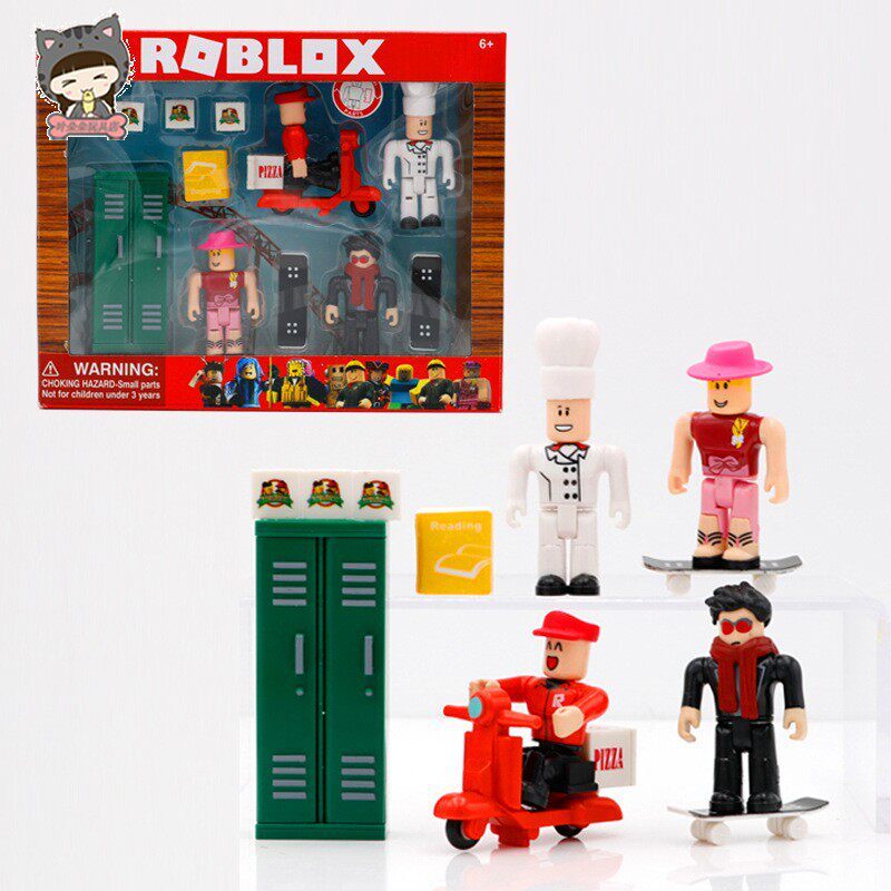 ประกอบ Aberdeen High School ของเล่นรูปไม้ Man Public รุ่น roblox Aberdeen เกม Virtual รุ่น Anime Mer