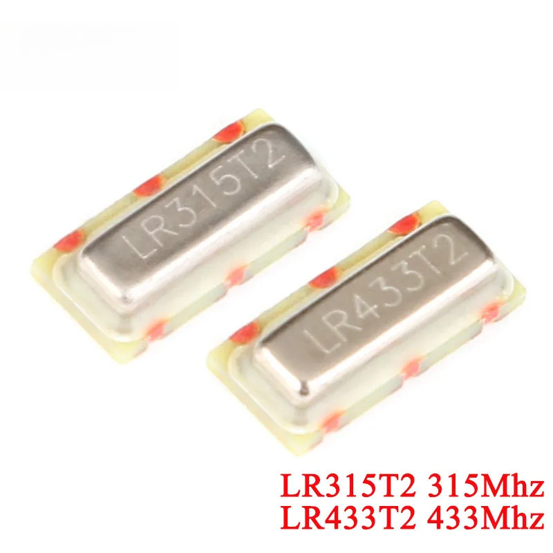10 ชิ้น/ล็อต LR315T2 315Mhz LR433T2 433Mhz SMD คริสตัล Oscilator เสียงตารางควอตซ์ Resonator 7*3 3Pin