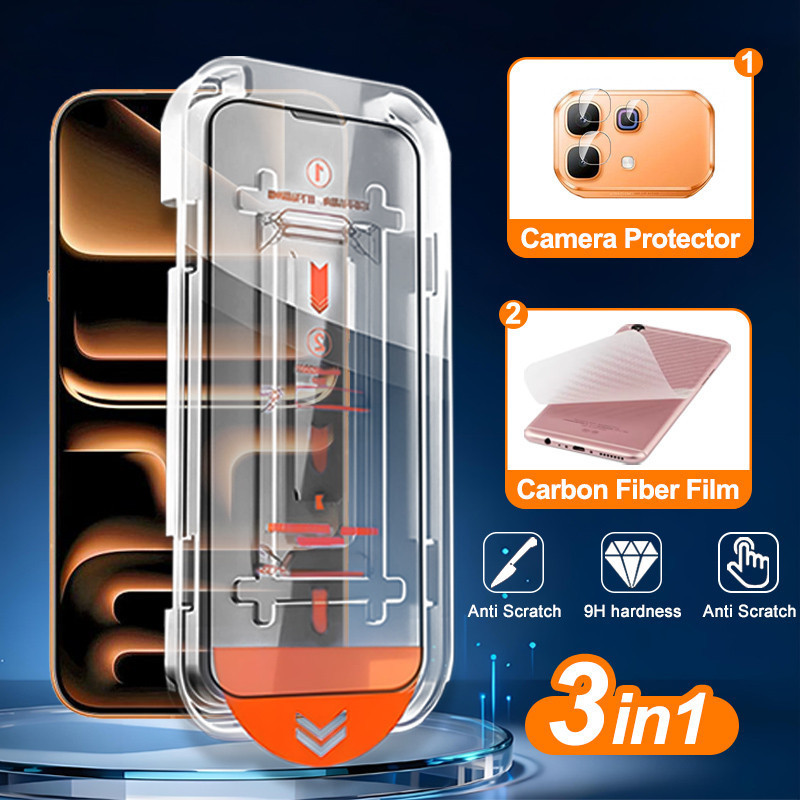 3 in 1 Infinix Note 60 Pro 9HกระจกนิรภัยใสสําหรับInfinix Note 60 Ultra 60 40 50 Pro Plus 50Sสมาร์ท 20 10 Plus 9 8 Proติดตั้งง่ายป้องกันหน้าจอ+ฟิล์มเลนส์+ฟิล์มด้านหลัง