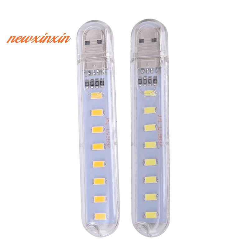 [NT-t] Mini LED แบบพกพา 5V 8 ไฟ LED USB คอมพิวเตอร์โคมไฟพลังงานมือถือไฟกลางคืน [ใหม่]