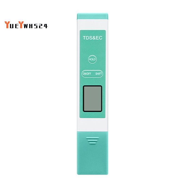 [ขายดี Y4]TDS Meter&EC อุณหภูมิ, เครื่องทดสอบน้ําอิเล็กทรอนิกส์พร้อมช่วงการวัด 0-9999PPM,ปากกาทดสอบน