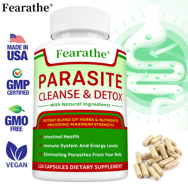 Fleathe Parasite Cleanse & Detox อาหารเสริมสนับสนุน Gut Health เพิ่มระบบภูมิคุ้มกันและระดับพลังงาน แ
