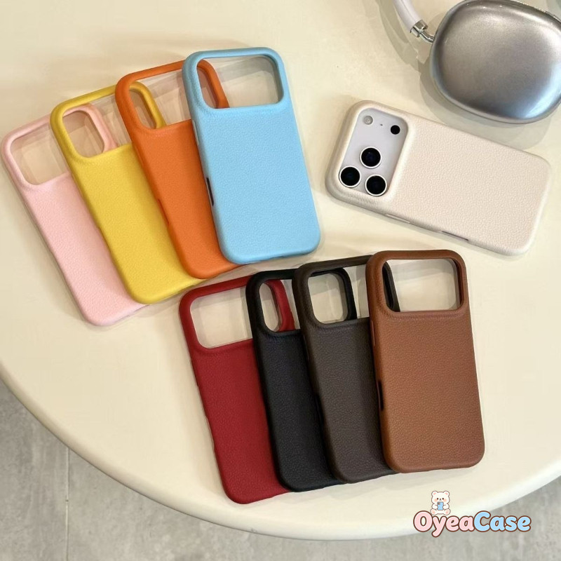 Vintage Faux หนังเคสโทรศัพท์สําหรับ Xiaomi 17 Poco X8 F8 Pro Max Ultra F7 PocoX8ProMax สีทึบน่ารักหรูหรา Soft Slim ปลอก