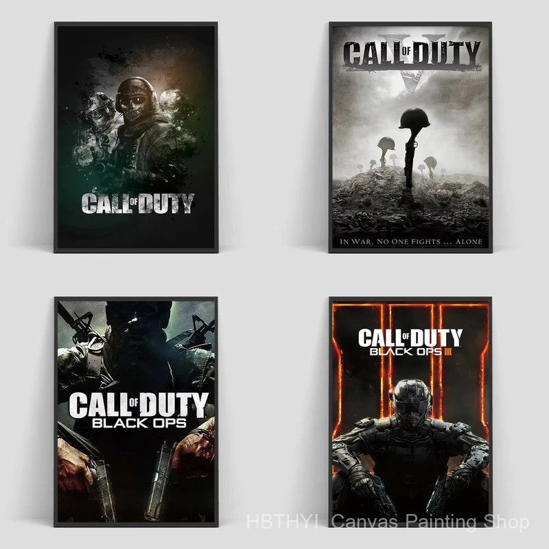 LTA3 C-Call of D-Duty เกมโปสเตอร์ตกแต่งตกแต่งบ้านภาพวาดตกแต่งศิลปะภาพวาดบนผ้าใบตกแต่งห้องพิมพ์ตกแต่ง
