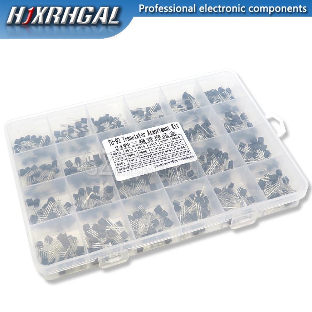 24 ค่า TO-92 ทรานซิสเตอร์ Assortment Assortment ชุดแต่ละ BC327 BC337 BC517 BC547 BC549 2N22 3906 390