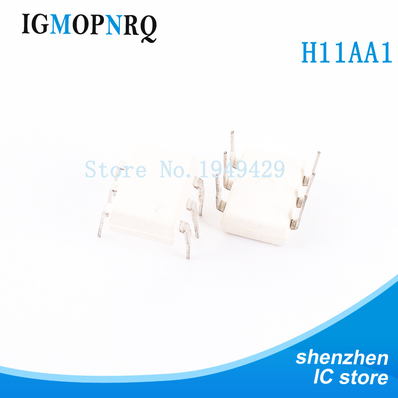 10 ชิ้น/ล็อต H11AA1 AC DIP Input/Phototranstor Optocouplers ใหม่