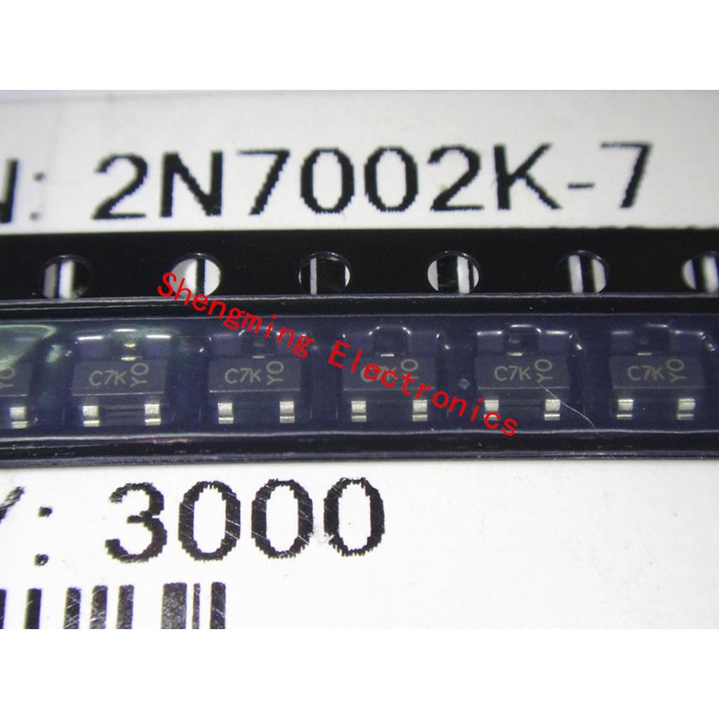 ทรานซิสเตอร์ 2N7002K C7K SOT-23 100 ชิ้น
