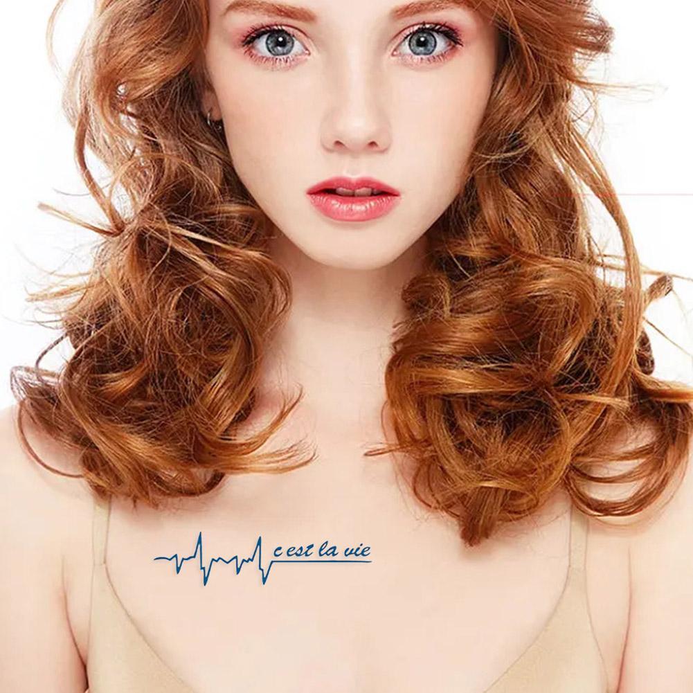 สติ๊กเกอร์รอยสัก Word Letter สติ๊กเกอร์รอยสักกันน้ําตัวอักษรภาษาอังกฤษแฟชั่น E9g5