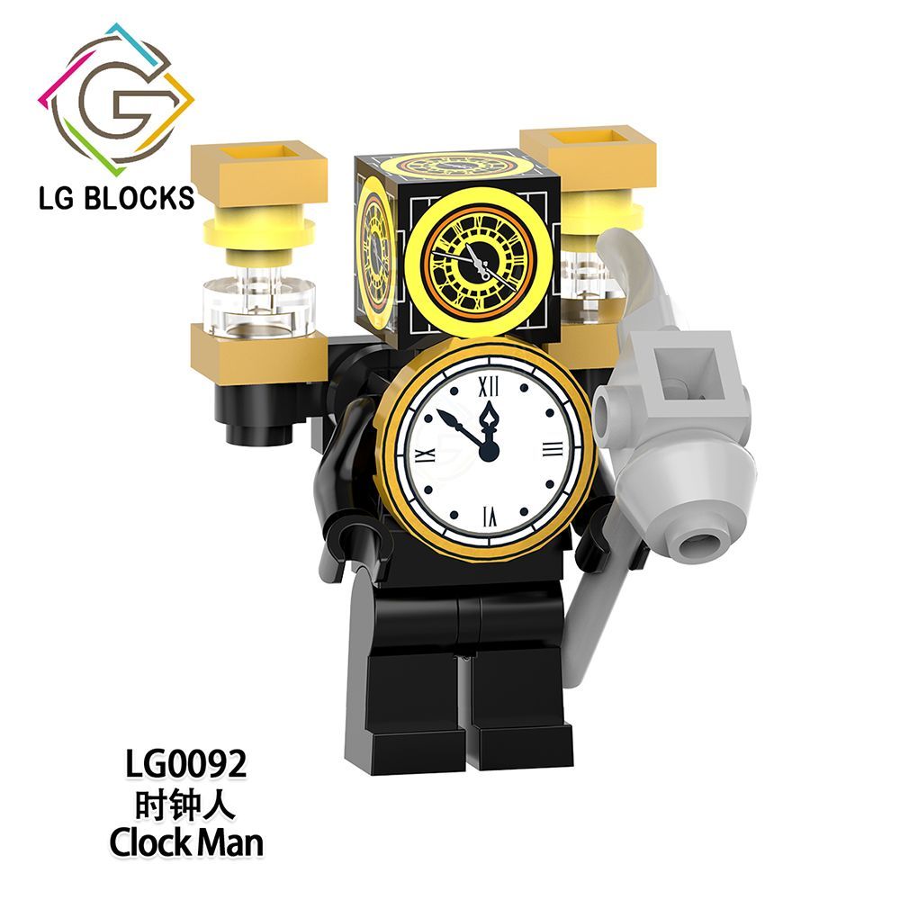 ใช้งานร่วมกับ Lego Toilet Man Monitor Series Titan Clock King Building Blocks Minifigures ของเล่นเด็