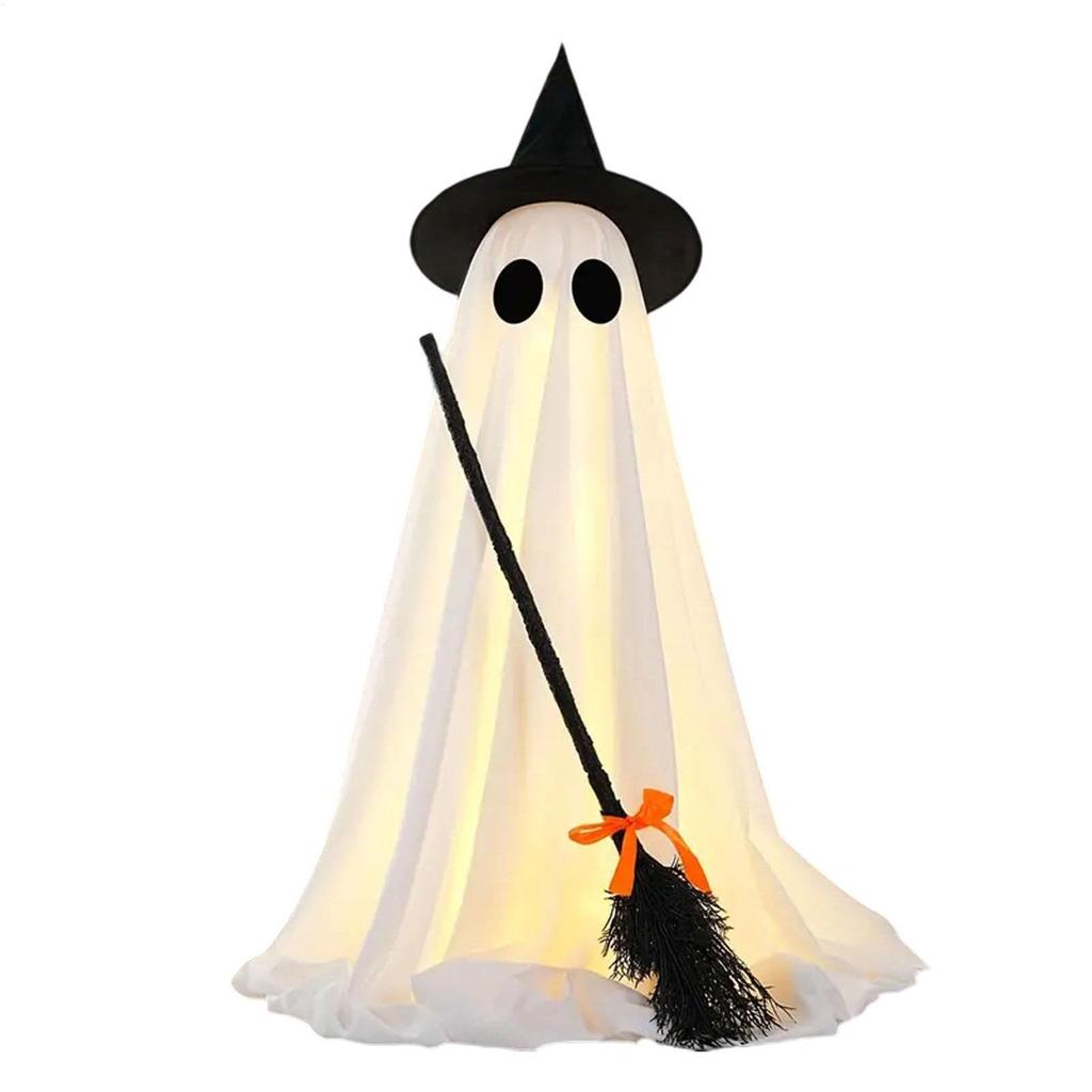 Halloween Decorations Outdoor Ghost Halloween Decorations Outdoor Standing Ghost with Witch Broom Se