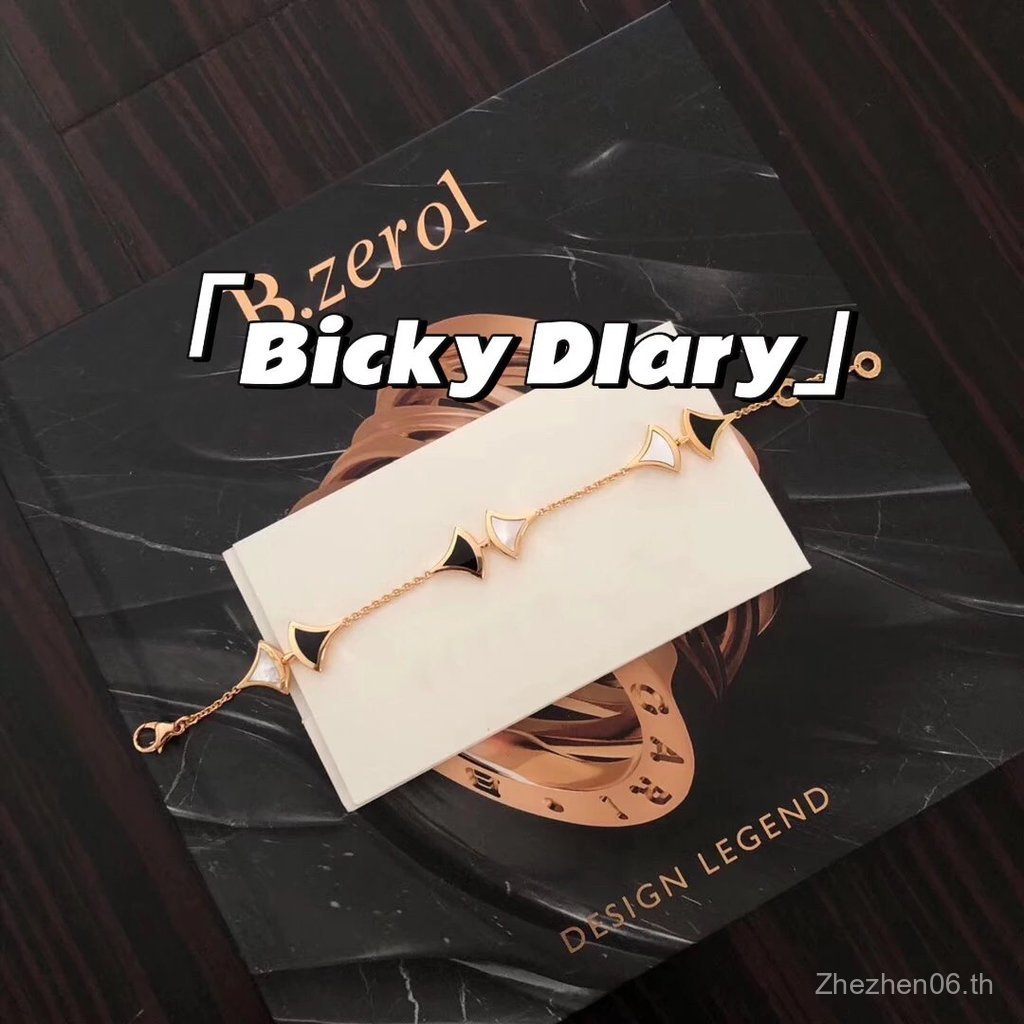 B-Black White Skirt Bracelet/Heavy Made