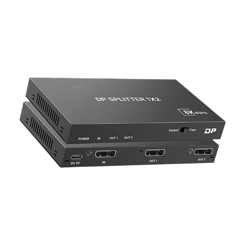 3C เครื่องแยกโลหะ สําหรับจอภาพคู่รองรับ 8K60Hz 4K144Hz 2K 240Hz