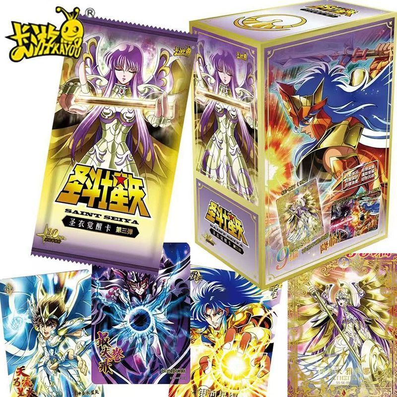 Saint Seiya Card Gold Athena Saint Cloth Holder Full Set