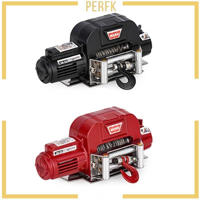 [Perfk] รถโมเดล Winch RC รถ Winch มินิไฟฟ้าโลหะ Winch อุปกรณ์เสริม RC Winch ของเล่นจําลองอุปกรณ์โลหะ