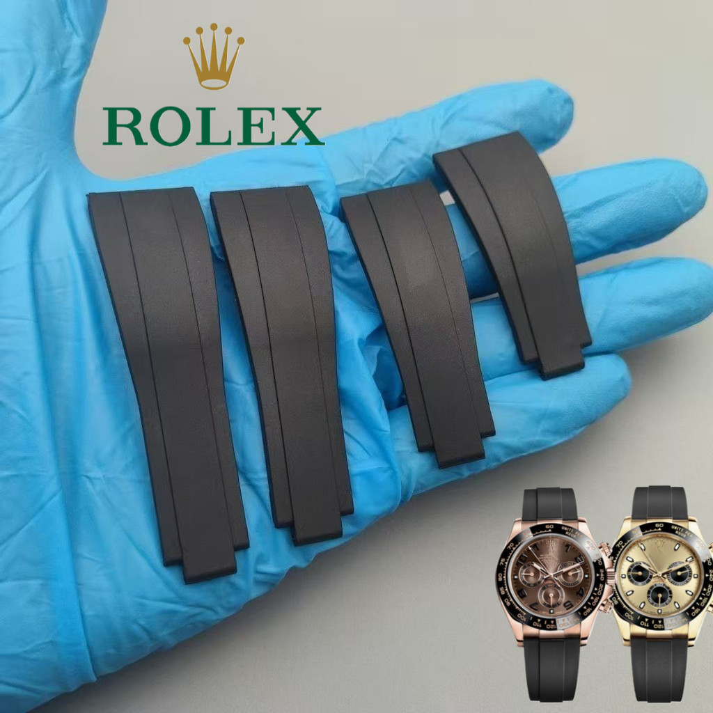 สายนาฬิกายางระดับพรีเมียม 20 มม. 21 มม. สําหรับ Rolex Daytona Submariner Yacht-Master – สายสปอร์ตกันน้ํา
