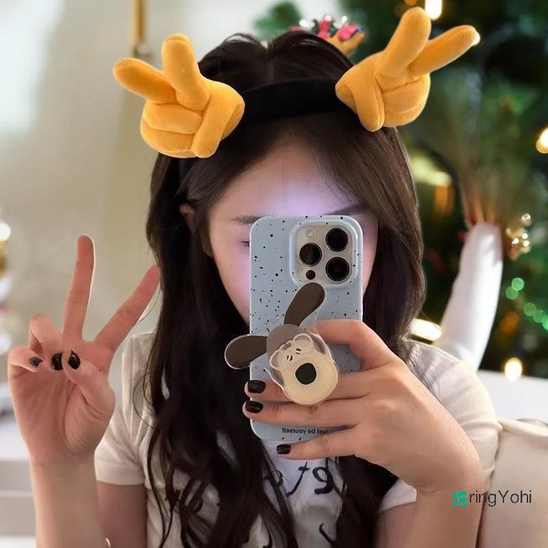 AringYohi] ตุ๊กตาตลก Gesture มอบ Thumbs-up Hand Heart Plush Hairband เครื่องประดับผม Party Dress Up 