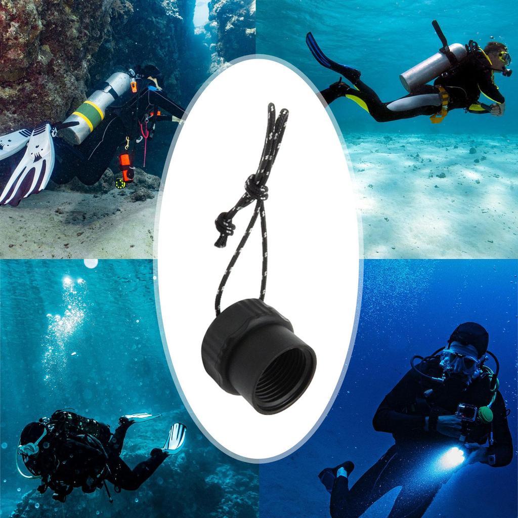 หมวกดําน้ําพกพา พร้อมสายคล้อง และฝุ่นสำหรับ DIN 1st stage regulator accessory