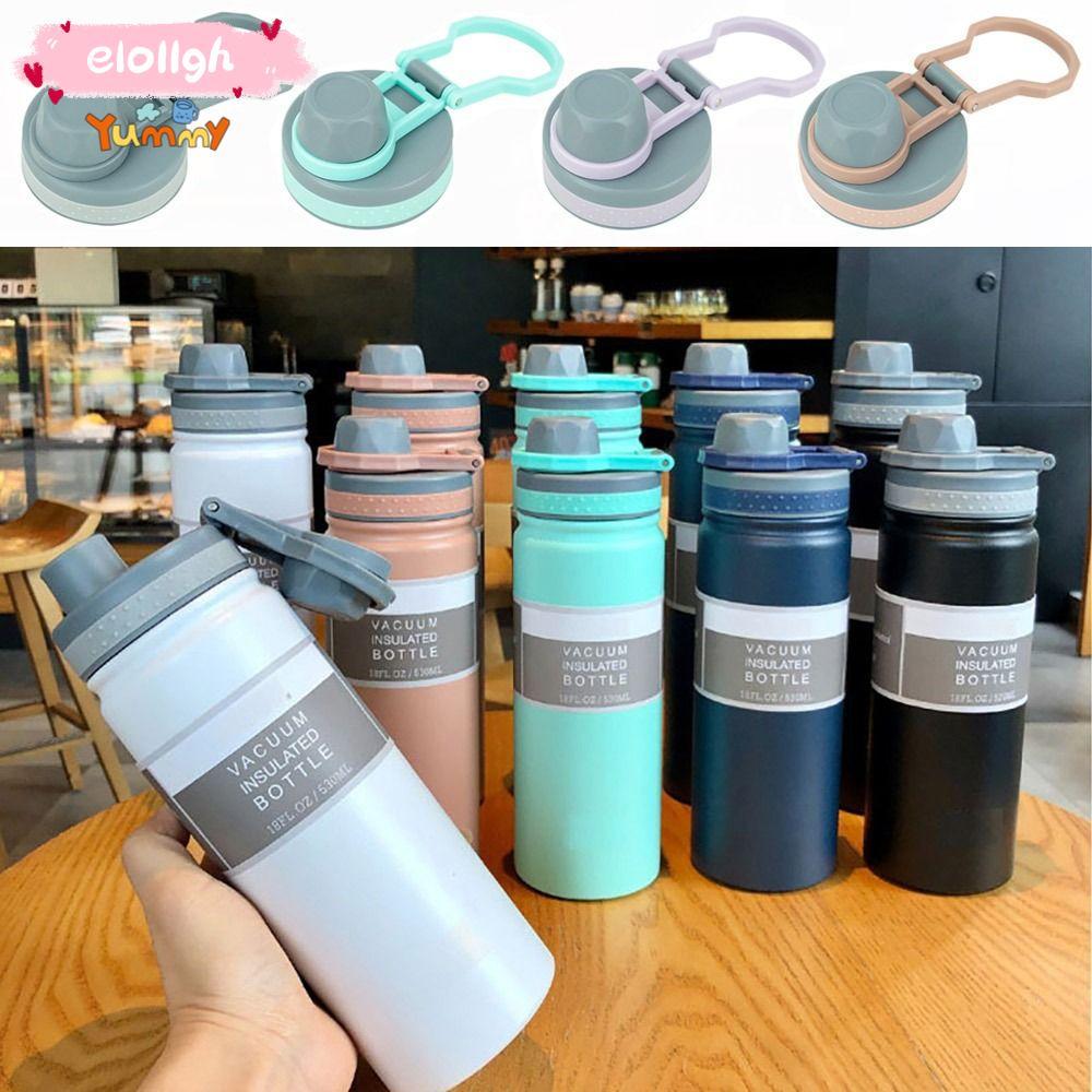 Elo11 1 ชิ้นขวด, PVC TS-8706B/TS-8709B ถ้วย, Universal พร้อมแหวนซีล 530ml/750ml Splash Proof ปิดผนึกฝาปิดสําหรับ Tyeso 530ml/750ml TS-8706B/TS-8709B ขวด