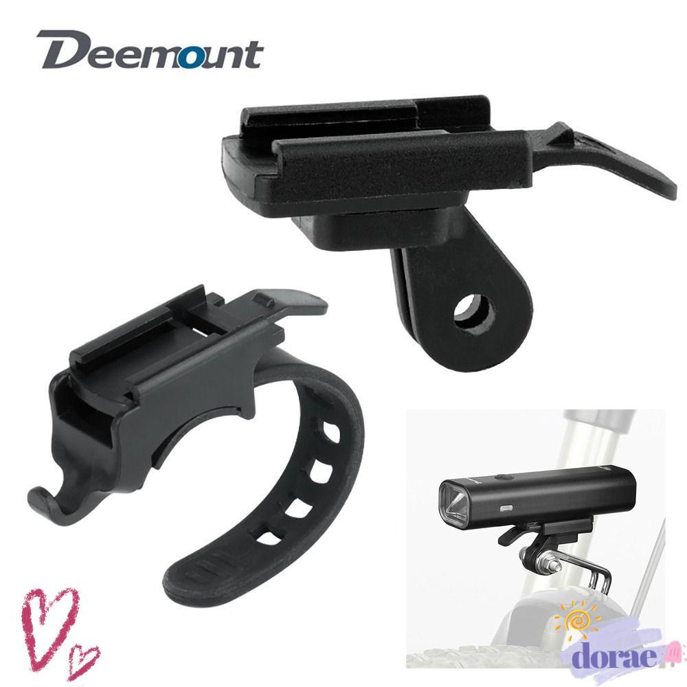 DORAE ขาตั้งจักรยานสําหรับอินเทอร์เฟซ MTB ไฟหน้าอะแดปเตอร์, Quick Mount โคมไฟโลหะวงเล็บโคมไฟสําหรับ Rockbros QD-250 YQ200/400 Blackbird L1 จักรยาน