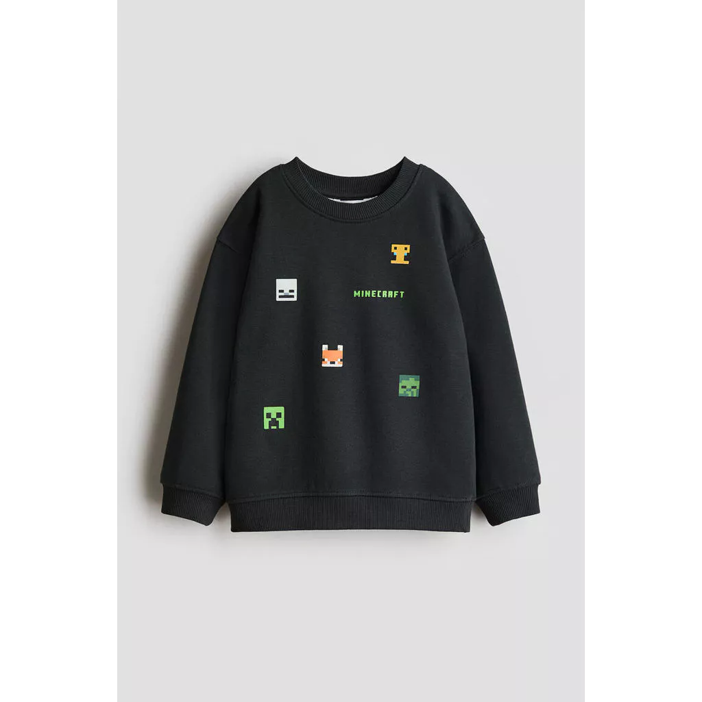 H&M(เอชแอนด์เอ็ม) เสื้อสเวตเตอร์พิมพ์ลาย Boys Printed sweatshirt 1313580_7
