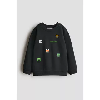 H&M(เอชแอนด์เอ็ม) เสื้อสเวตเตอร์พิมพ์ลาย Boys Printed sweatshirt 1313580_7