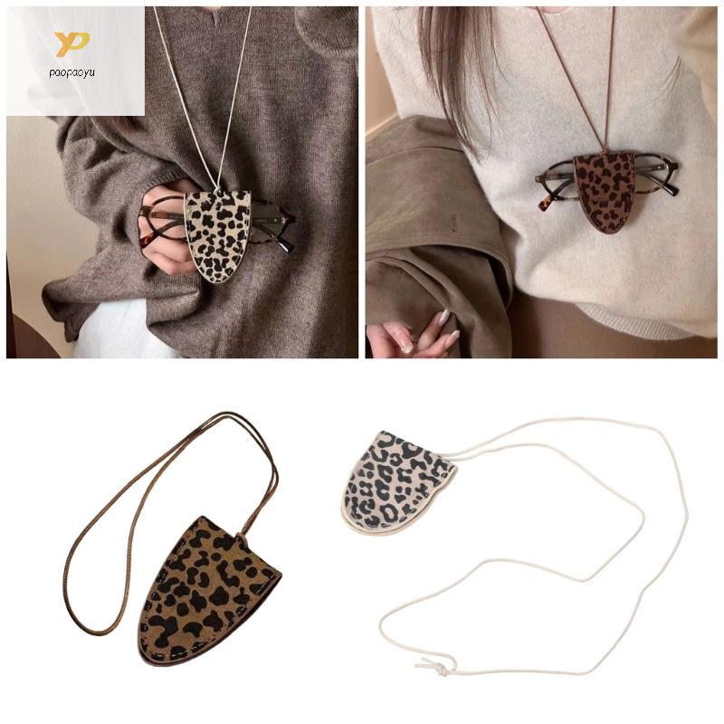 PPY สร้อยคอแขวนคอพิมพ์ลายเสือดาวสําหรับผู้หญิงแฟชั่นชุดมีสไตล์