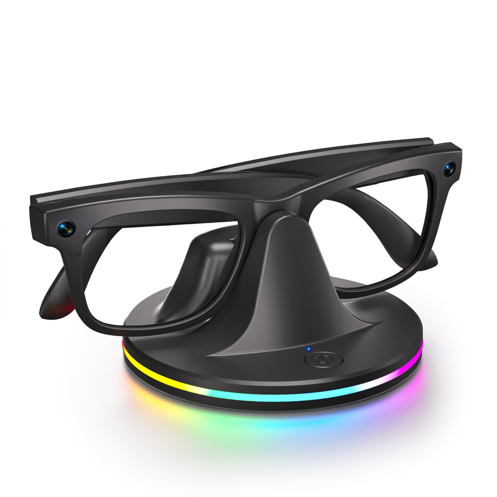 แท่นชาร์จแว่นตาอัจฉริยะเข้ากันได้กับ RayBan Meta แท่นชาร์จสําหรับ Wayfarer/Skyler/Headliner/Oakley H