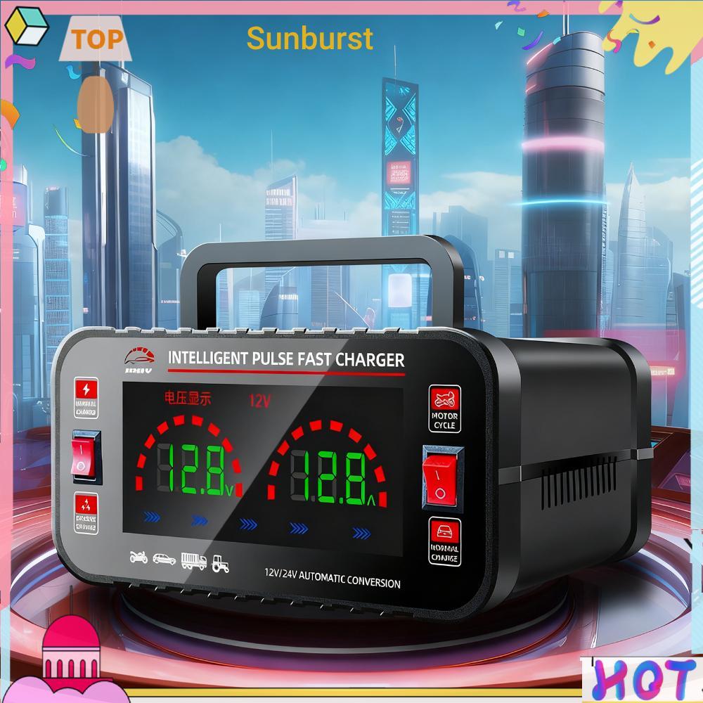 แบตเตอรี่ Maintenance Trickle Charger 12V/10A และ 24V/5A Lead-Acid อัตโนมัติสมาร์ท Trickle Charger ส