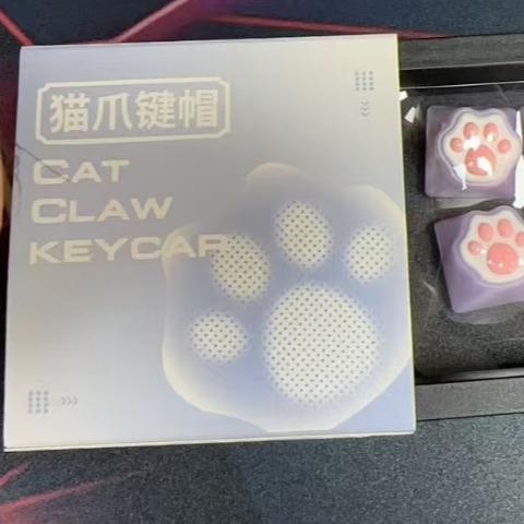 XVX Cat Paw Purple Artisan Keycaps ABS PBT ปุ่มกดซิลิโคน