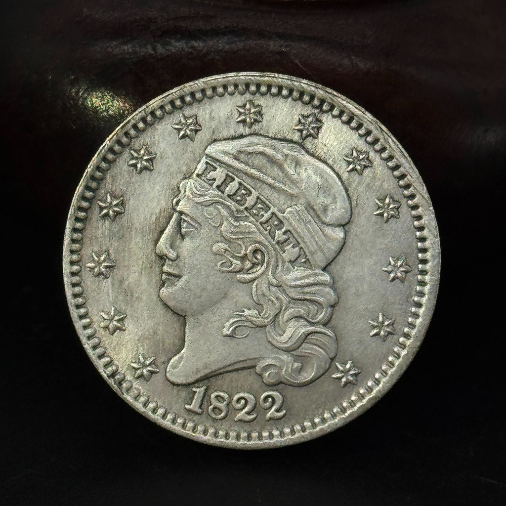 สหรัฐอเมริกา1822 5ดอลลาร์นกอินทรีต่างประเทศเงินดอลลาร์ที่ระลึกเหรียญคอลเลกชันสนับสนุน1.8 ใช่