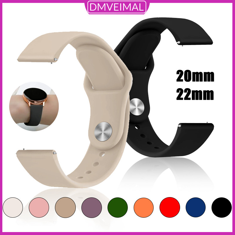 สายยาง 20 มม. 22 มม. for Samsung Galaxy Watch FE 7/6/5/4 40มม. 44มม./6 4 Classic 42มม. 46มม Huawei/ Redmi/Amazfit/Garmin