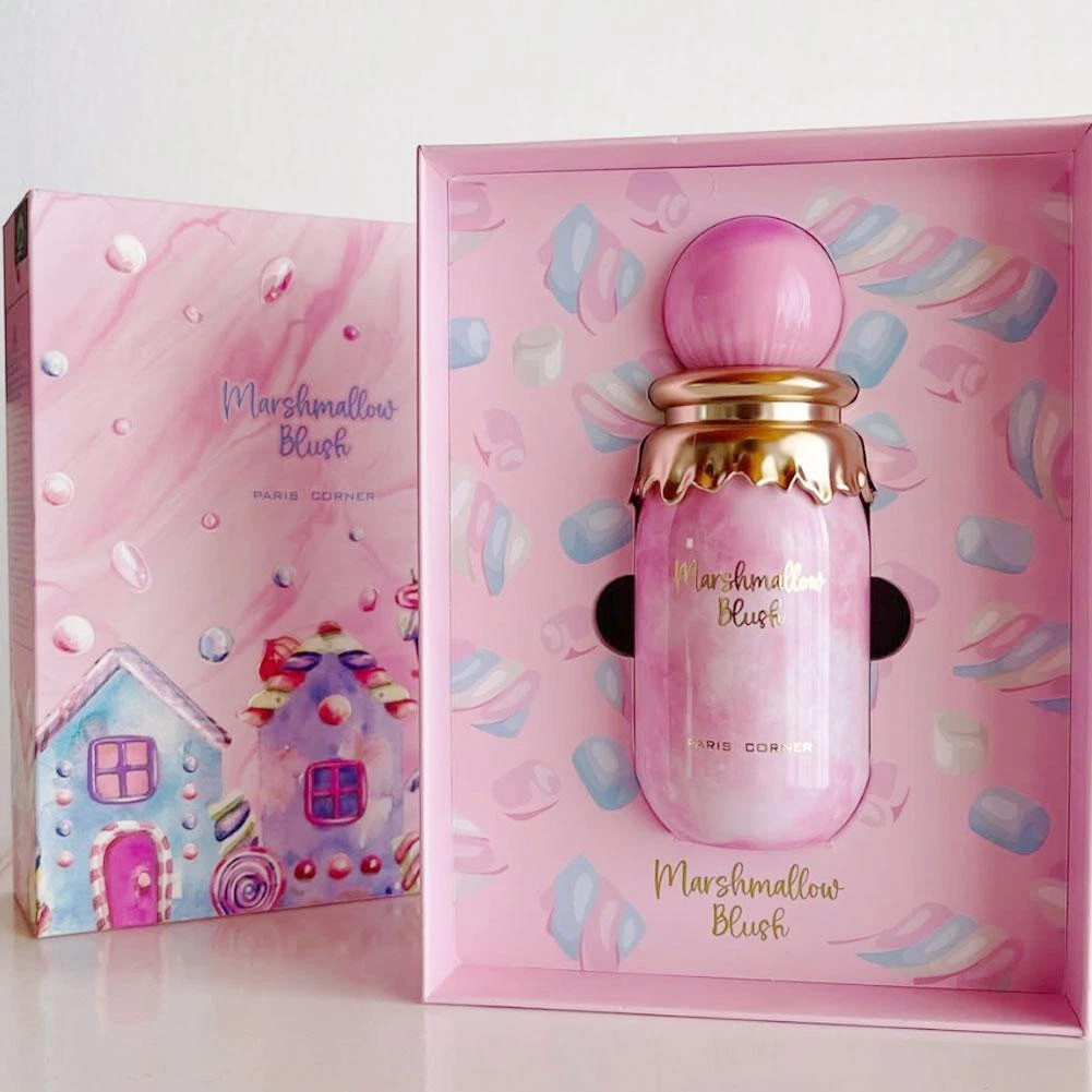 ใหม่ Cross-border Hot-Selling Marshmallow Blush by Paris Corner 100ml Pink Candy Perfume b4e