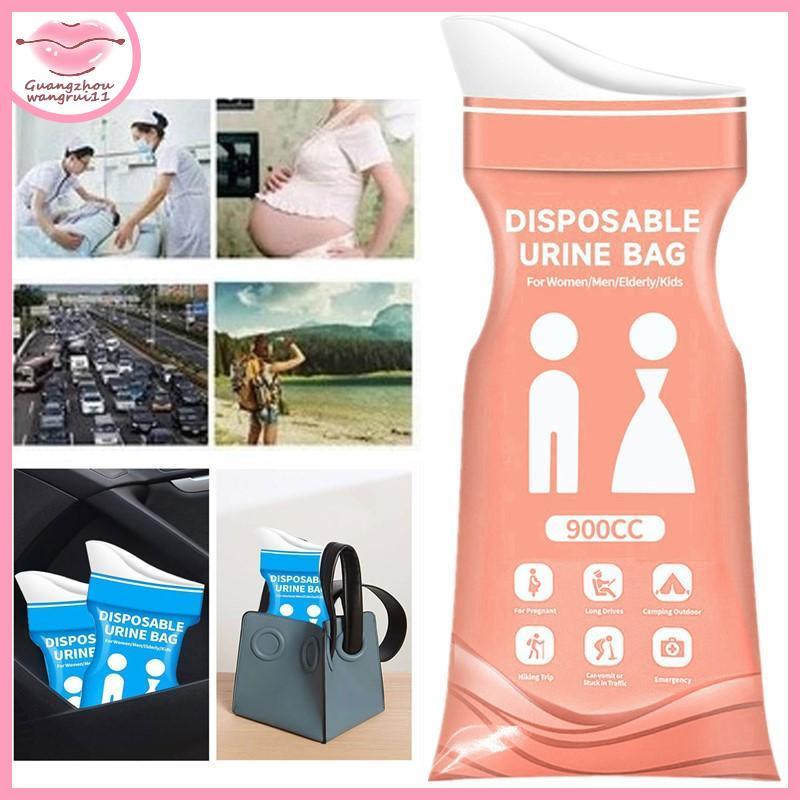 [GZ] 5 ชิ้นกลางแจ้งถุงปัสสาวะฉุกเฉิน 900 มิลลิลิตรทิ้งเดินทางมือถือห้องน้ําแบบพกพาปัสสาวะกระเป๋าสําห