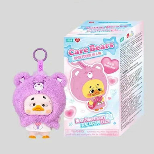 ผลิตภัณฑ์ใหม่1983 upsetduck care bears นีออนรักเป็ดจี้ตุ๊กตากล่องตาบอด EDXQ