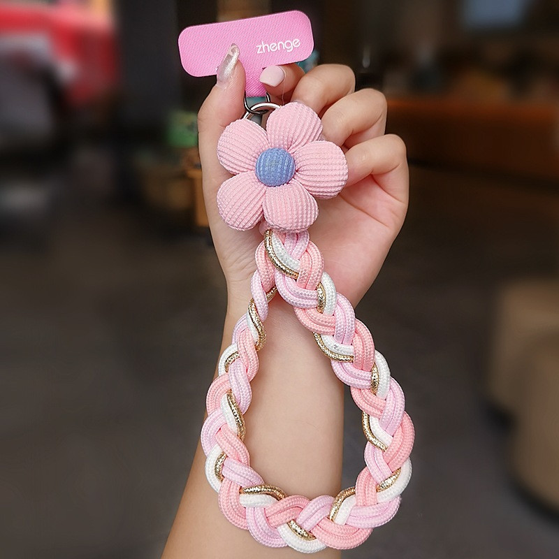 เชือกเส้นเล็กโทรศัพท์มือถือสายทอสีตัดกันสดข้อมือดีไซน์สั้นเดินทางกลางแจ้งปีนเขาท่องเที่ยว ราคา ถูกที่สุด ดีลบีเคเค แกลเลอรีภาพที่ 6