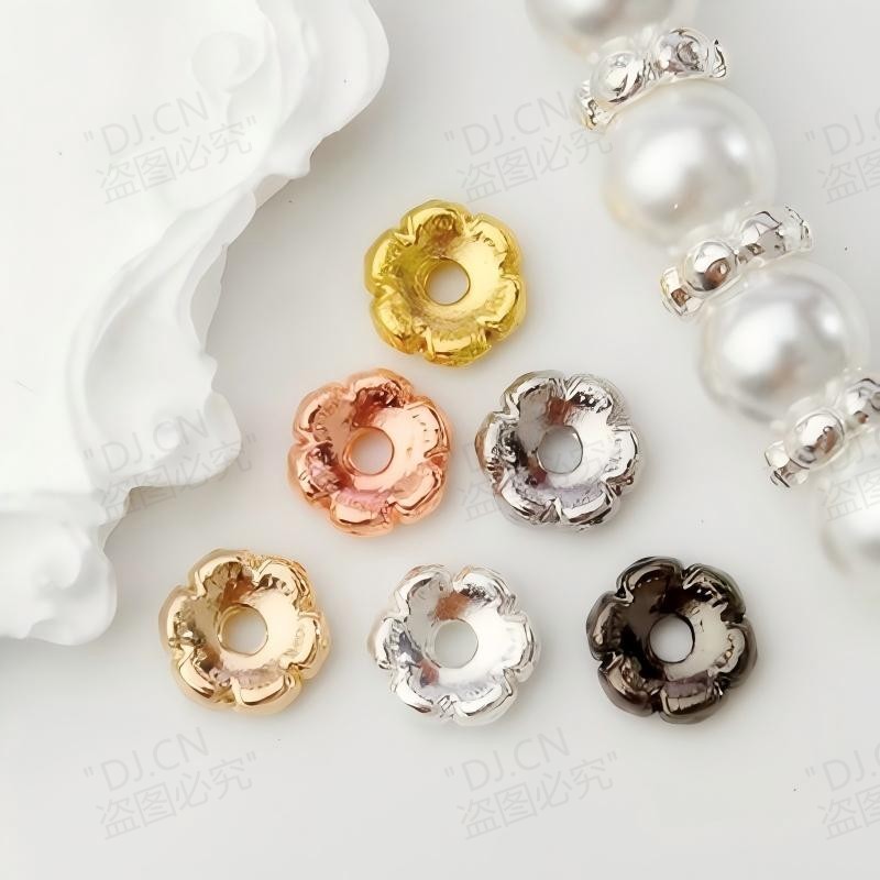 ADJ1359 [ผลิตภัณฑ์เดียวกว่า 100 ชิ้น 30 ชิ้น] อุปกรณ์เครื่องประดับ diy สร้อยข้อมือ Spacer ลูกปัด Spacer สร้อยข้อมือลูกปัดหลวมเครื่องประดับวัสดุ 14K Gold สีอุปกรณ์การเก็บรักษา
