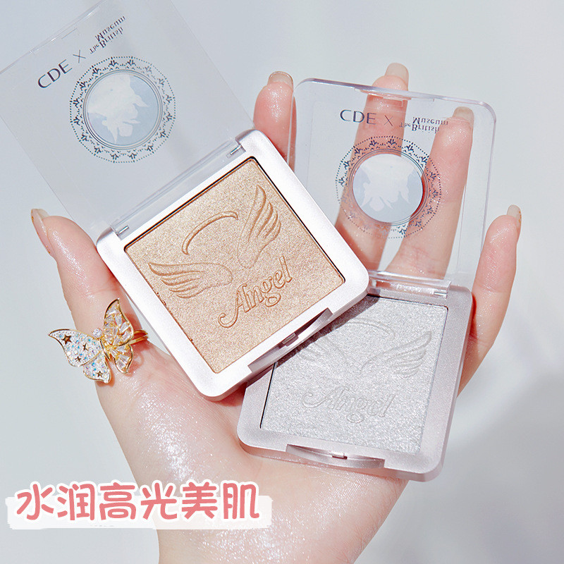 คอนทัวร์หน้า contour ของแท้ CDE Angel Highlighting Powder Contouring Palette Fixing แต่งหน้าควบคุมน้