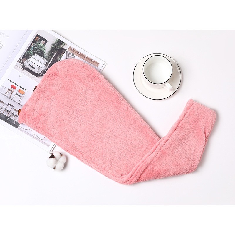 พร้อมส่ง ผ้าคลุมผม แห้งเร็ว ผ้าคลุมผม ไมโครไฟเบอร์ ดูดซับผมแห้ง ใช้ได้ทั้งเด็กและผู้ใหญ่ - รูปที่ 4