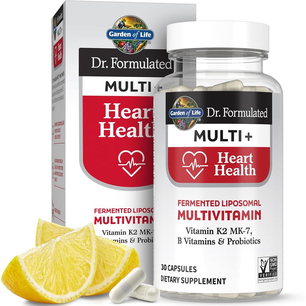สวนแห่งชีวิต ดร. Formulated Multi+ Heart Health - Fermented Liposomal Multivitamin + Vitamin K2 MK-7