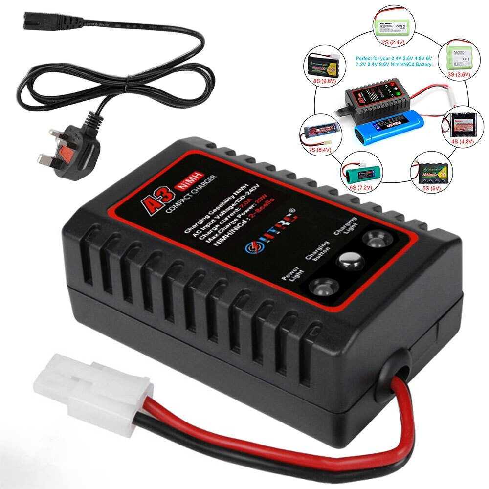 7.2V-9.6V 2A 20W NiMH แบตเตอรี่ Charger Fast Charger สําหรับ RC รถ Tamiya แบตเตอรี่