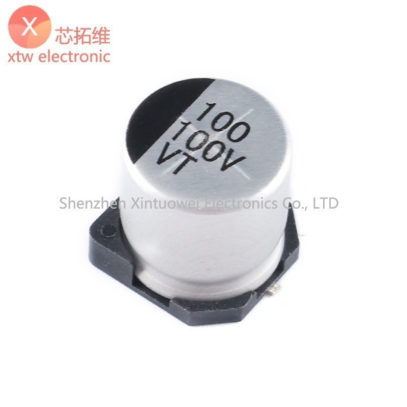 10 ชิ้น/ล็อต SMD 100V 100UF อลูมิเนียม Electrolytic Capacitor 12.5*13.5 มม.SMD Electrolytic Capacito