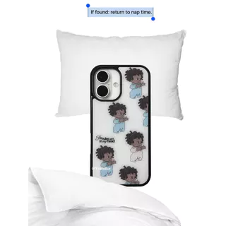 Good night boy สไตล์เกาหลี ins น่ารักเด็ก Anti-slip เหมาะสําหรับ iphone17pro/17promax เคสป้องกัน Apple 16 เคสโทรศัพท์ 16promax เคสป้องกัน 15/13/14 กรณี 11/12