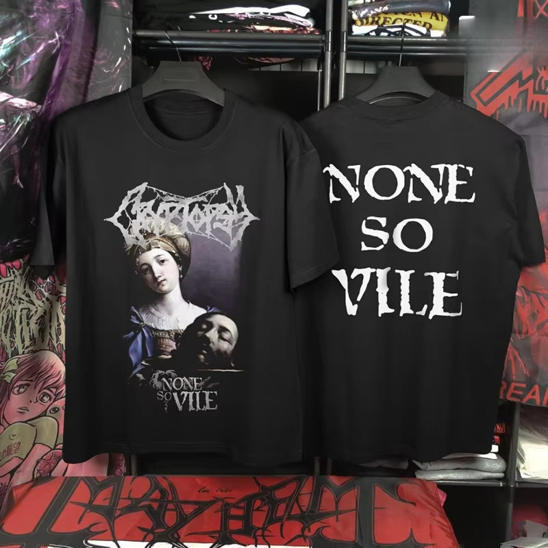 Cryptopsy Canadian  T-Shirt Men Fashion Street Trend Short Sleeve Cotton Comfortable Loose Men's and