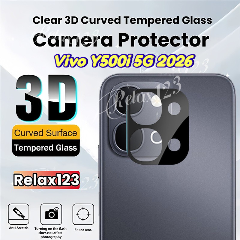 1/2/3PCSกล้องเลนส์ProtectorสําหรับVivo Y500i 5G 3Dด้านหลังเลนส์ฟิล์มกระจกนิรภัยสําหรับVivo Y500i Y50