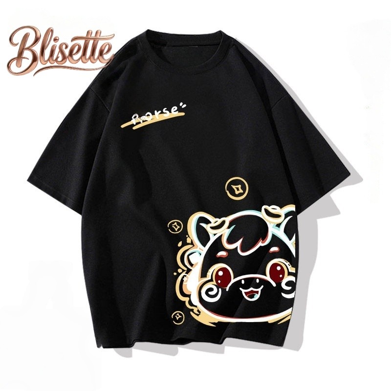 【ส่งจากไทย】เสื้อยืดแขนสั้นคอกลมสำหรับผู้หญิง เทรนด์ปีใหม่ 2569ทรงหลวม แขนสั้นสำหรับฤดูร้อน - รูปที่ 3