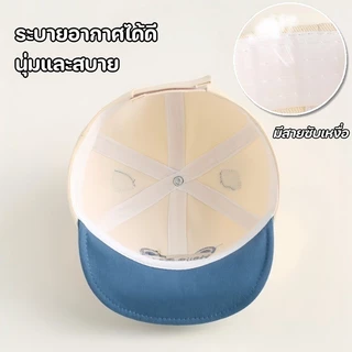 หมวกเบสบอลเด็ก ป้องกันแสงแดด นุ่มและสบาย มีสายซับเหงื่อ ลายการ์ตูน ปรับขนาดได้ หมวกเด็ก