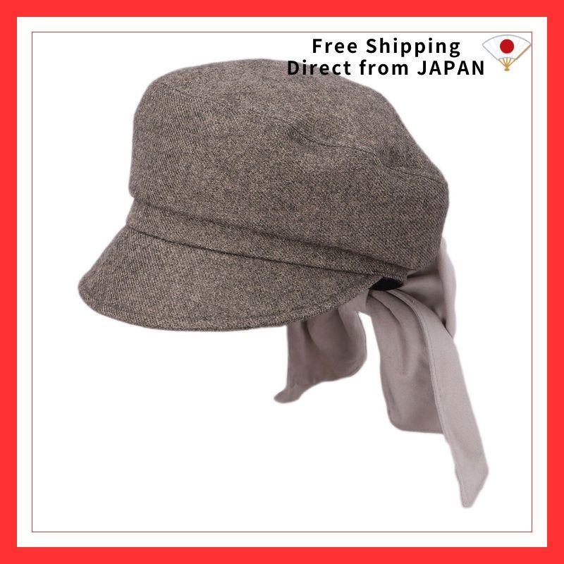 CA4LA Casquette Girly Autumn/Winter Simple Face-Slimming Ribbon Adjustable Size TKU00482 Women's